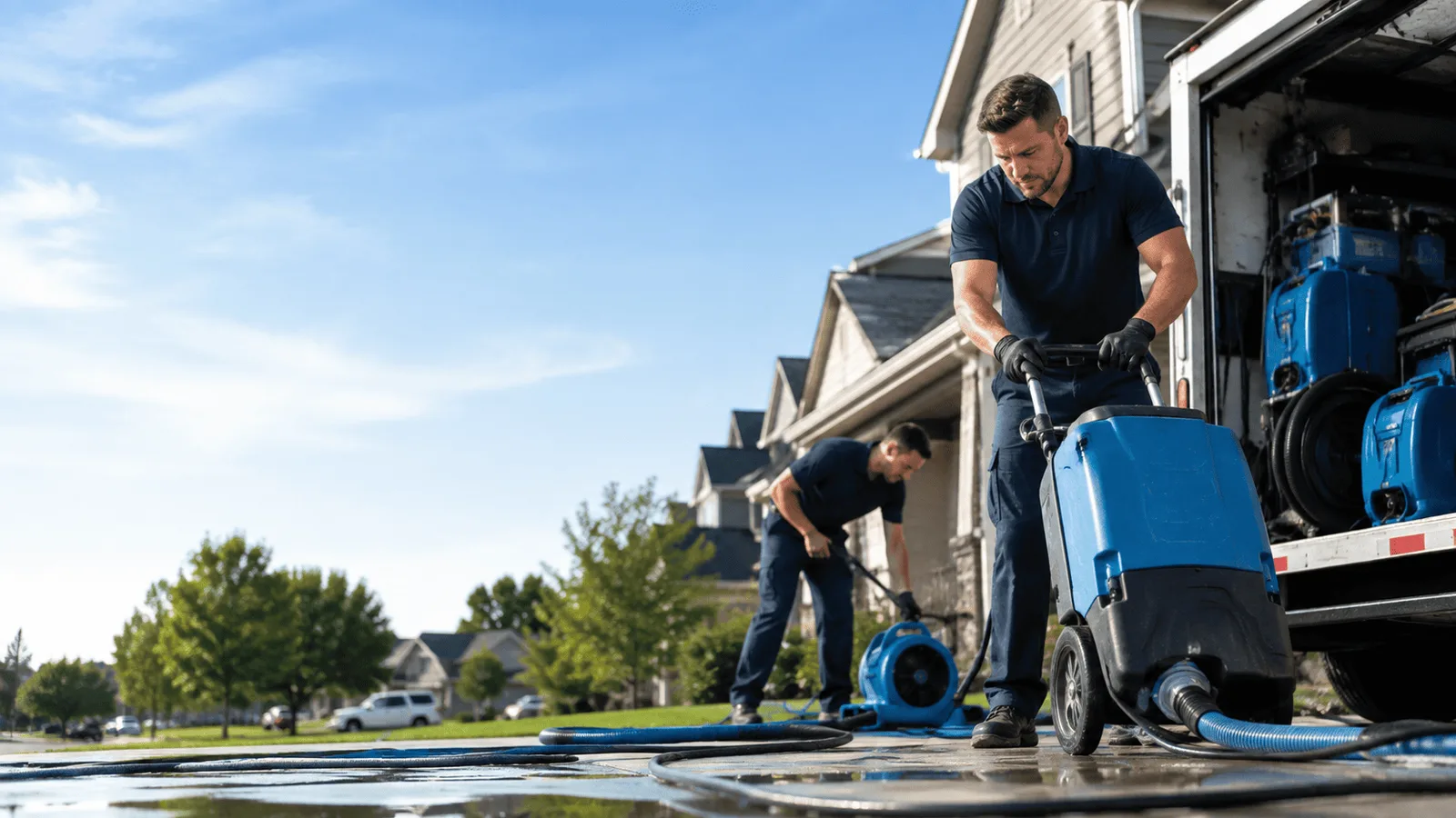 Dehumidification being performed in Forks Of Salmon, CA